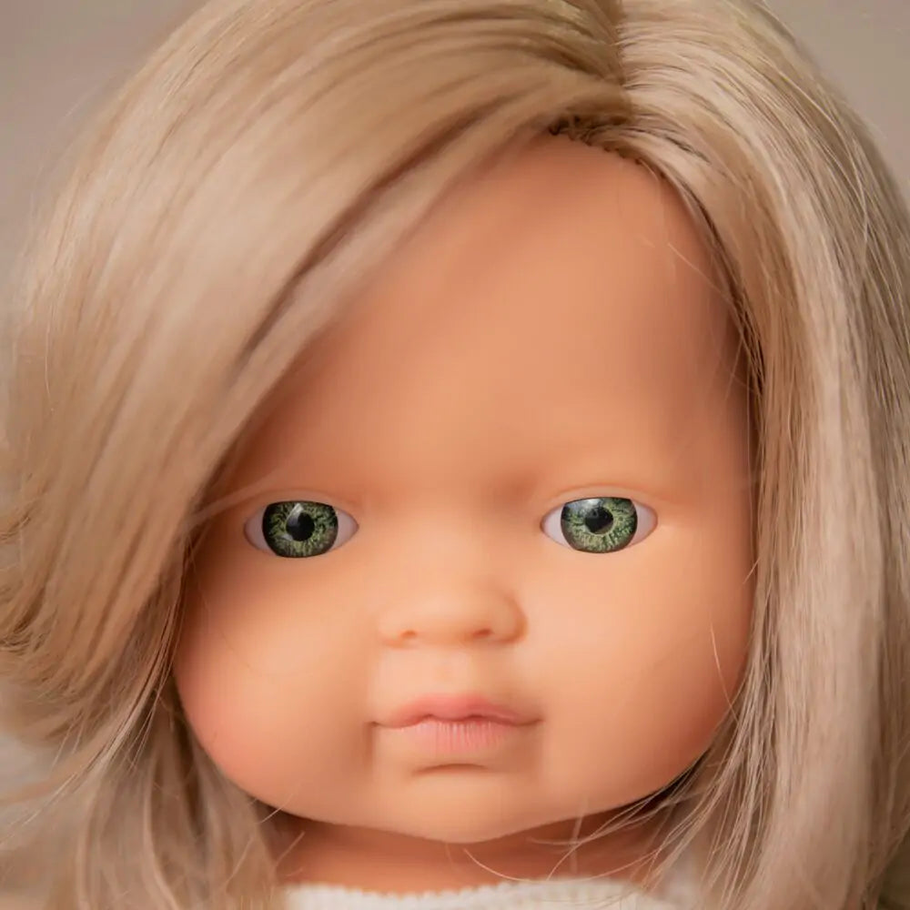 Baby Doll Caucasian Girl with Blond Hair
