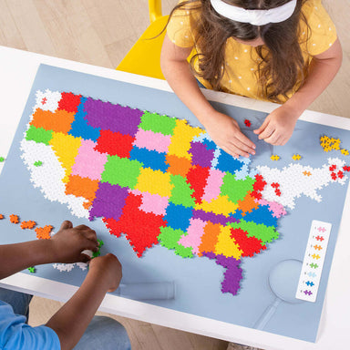 Plus-Plus Puzzle By Number - Map of the United States