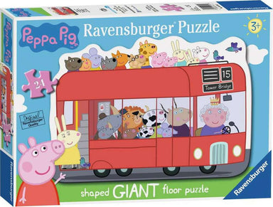 Peppa Pig London Bus Giant Floor 24 Piece Puzzle