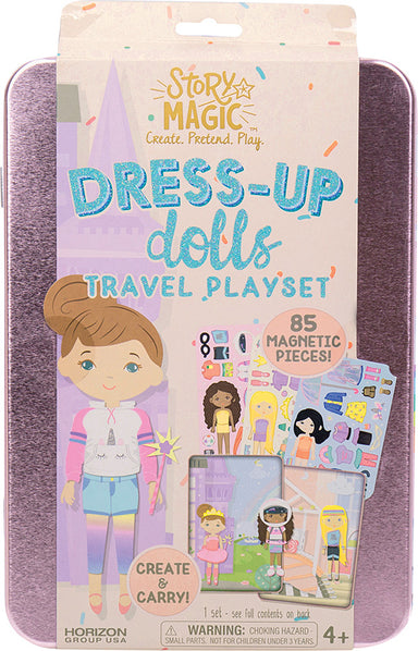 Story Magic Dress-Up Dolls Travel Playset