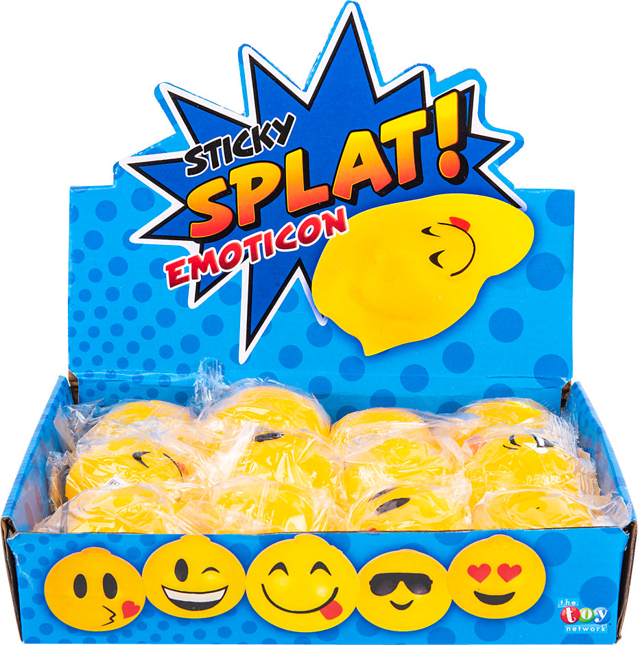 2.5" Sticky Splat Emoticon Ball