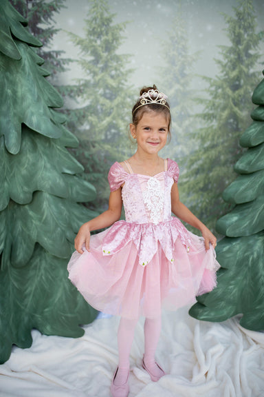 Holiday Ballerina Dress, Dusty Rose (Size 5-6)