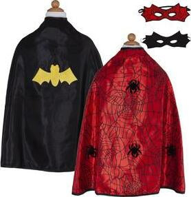 Spider Bat Reversible Cape And Mask (Size 4-6)