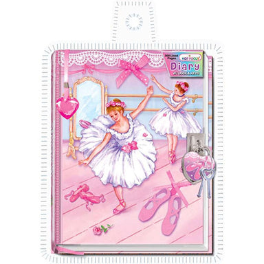 Diary With Lock In A Sealed PVC Package, Ballerina Beauties