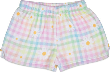 Daisy Gingham Plush Shorts