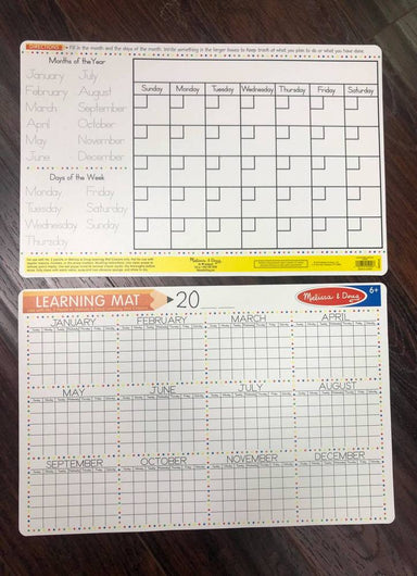 Calendar Write-A-Mat (Bundle Of 6)