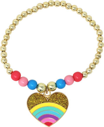 Rainbows & unicorns beaded bracelet