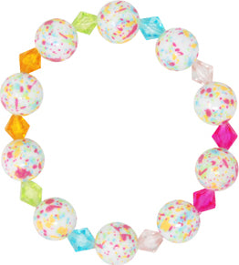 Rainbow freckles necklace & bracelet set