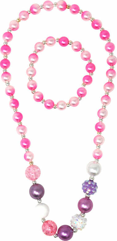 Rainbow Mermaid Pearl Necklace & Bracelet Set (assorted)