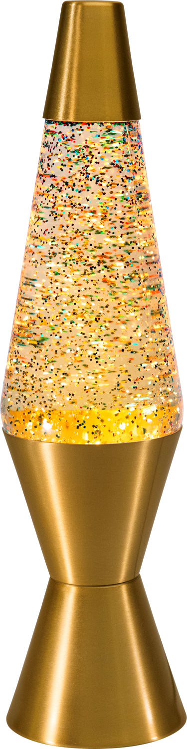 14.5'' LAVA® Lamp Rainbow Glitter/Clear/Gold