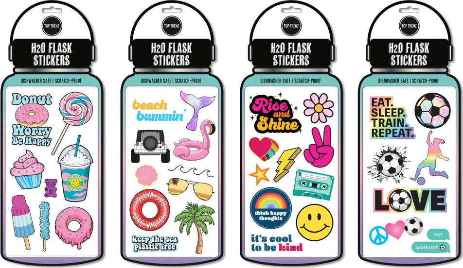H20 Flask Waterproof Sticker Sheets