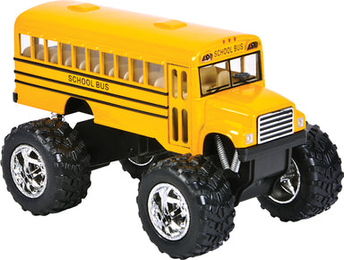 5" Die-cast Pull Back Big Wheel School Bus