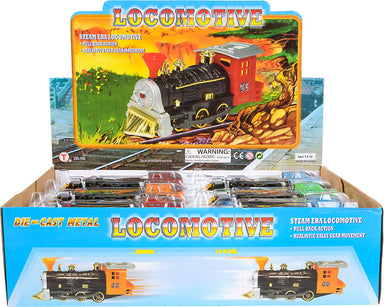 7" Die-cast Pull Back Locomotive