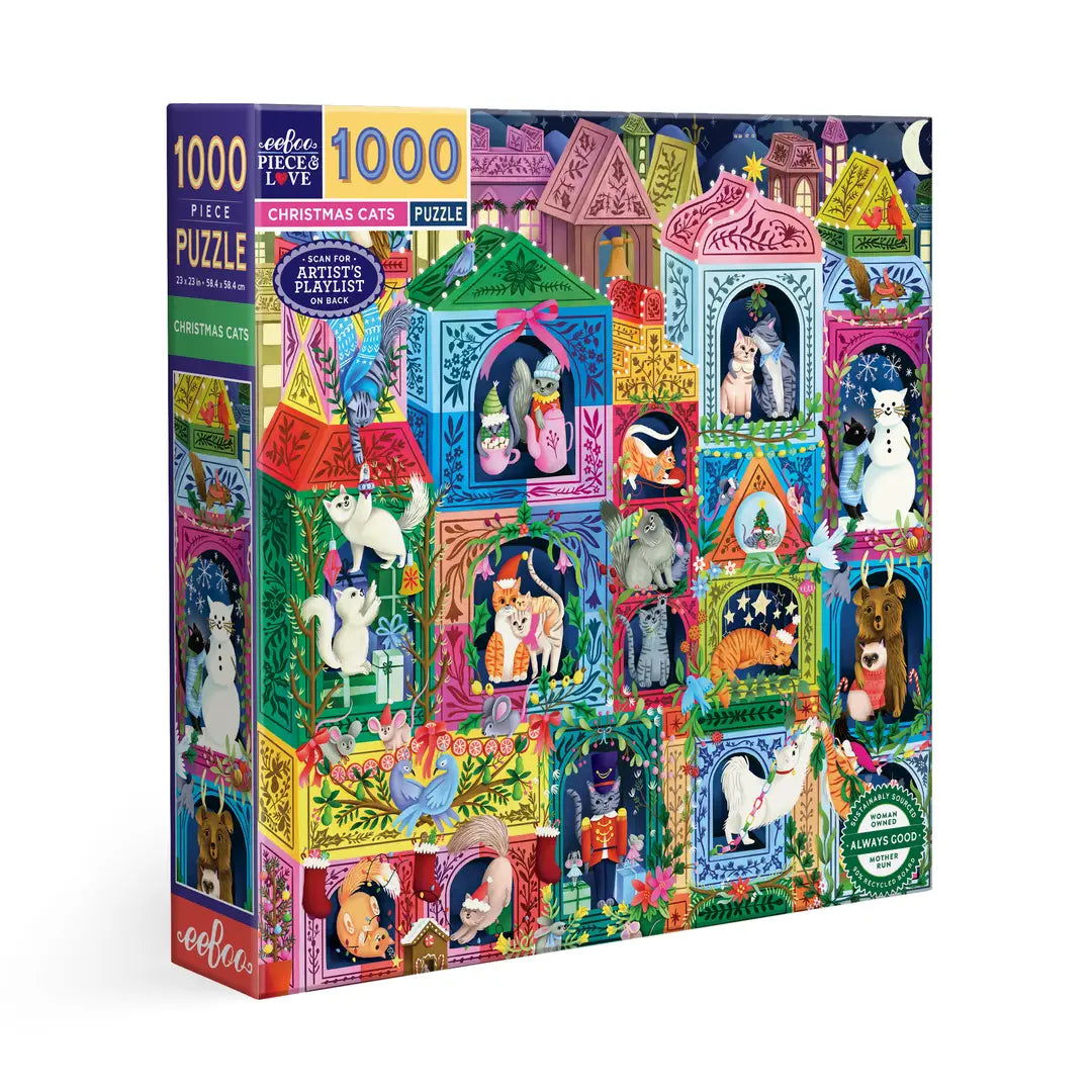 Christmas Cats 1000 Piece Puzzle