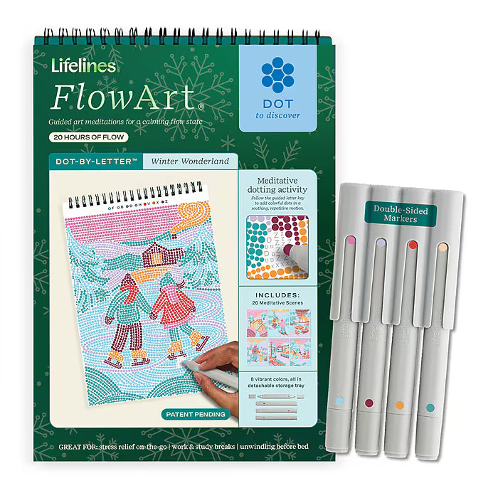 FlowArt: Dot-by-Letter Winter's Glow