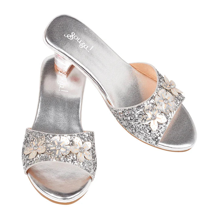 Mariona - High Heel Slipper Silver 8-9