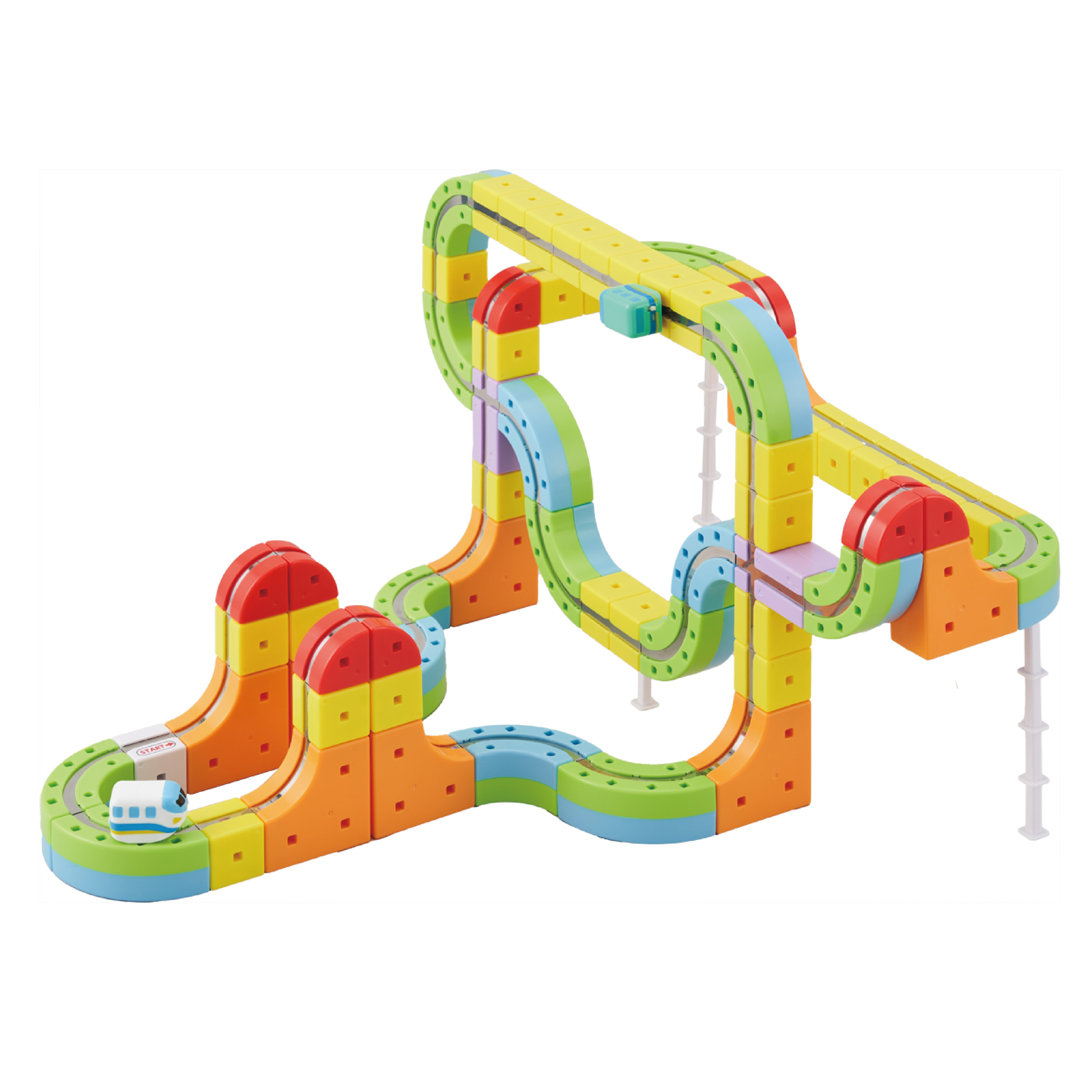 Rail Cube Magnetic Monorail Deluxe Block Set