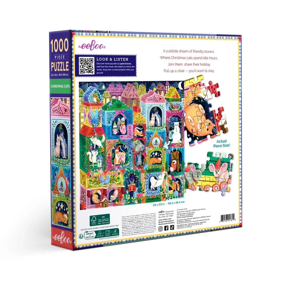 Christmas Cats 1000 Piece Puzzle