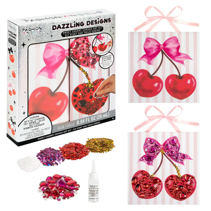Dazzling Designs Canvas Art Kit - Sweet Cherry