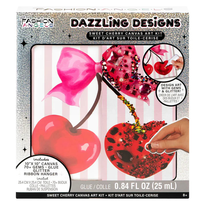 Dazzling Designs Canvas Art Kit - Sweet Cherry