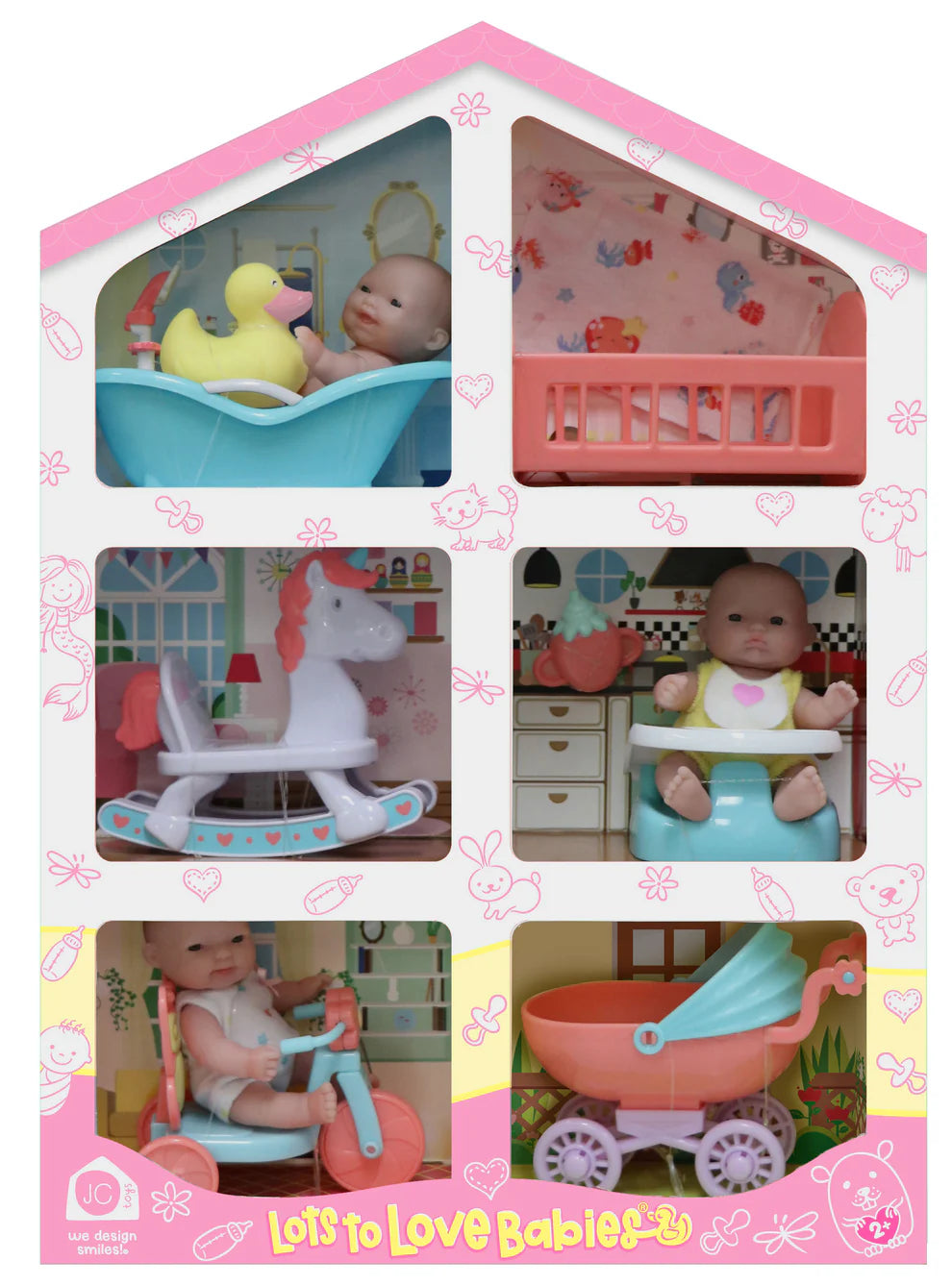 Lots to Love Babies. 5" All Vinyl Mini Doll Nursery Accessory