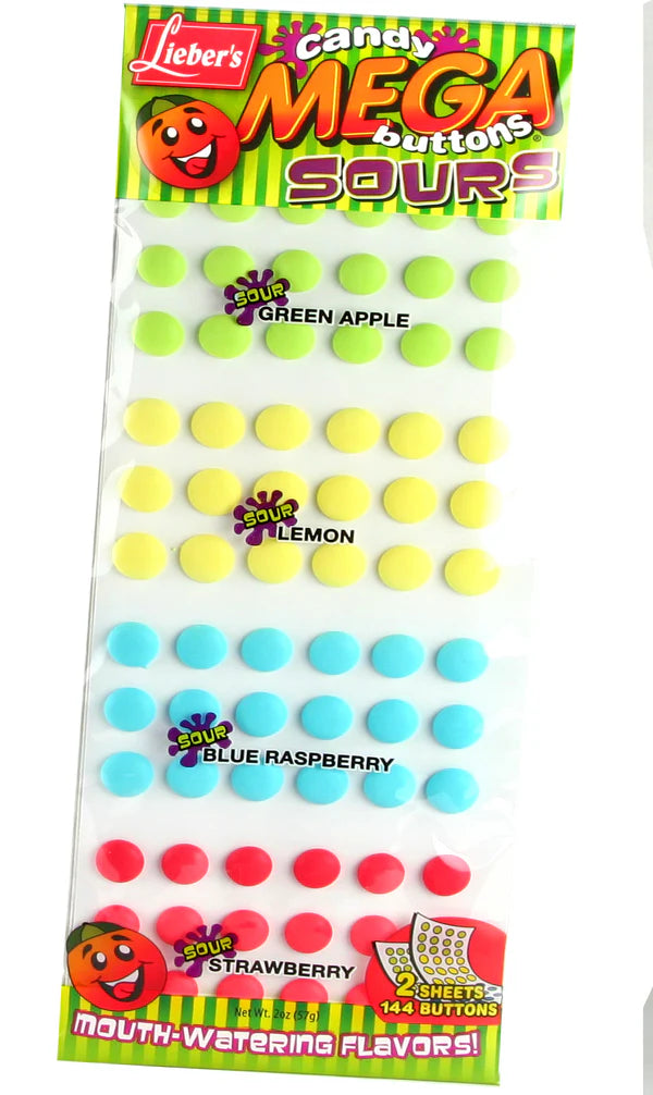 Mega Candy Buttons, Sour