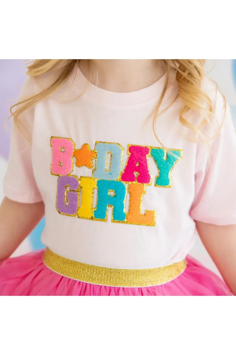 Birthday Girl Patch Short Sleeve T-Shirt