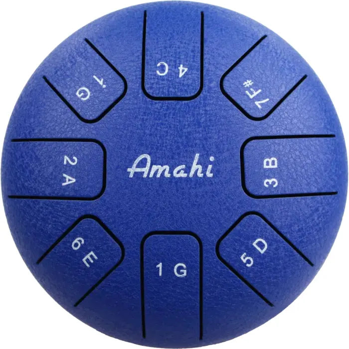 Amahi Steel Tongue Drum 6" Blue