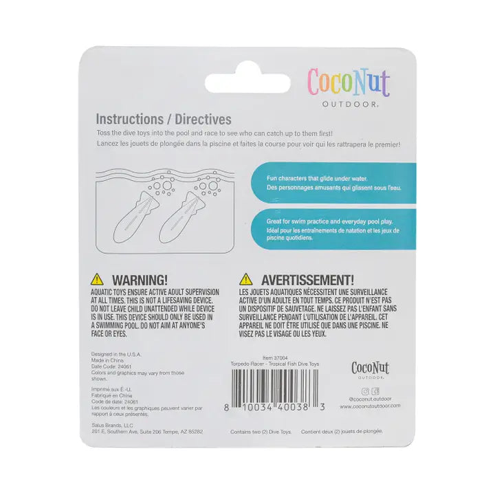 Torpedo Racers Dive Toys - Tropical Fish