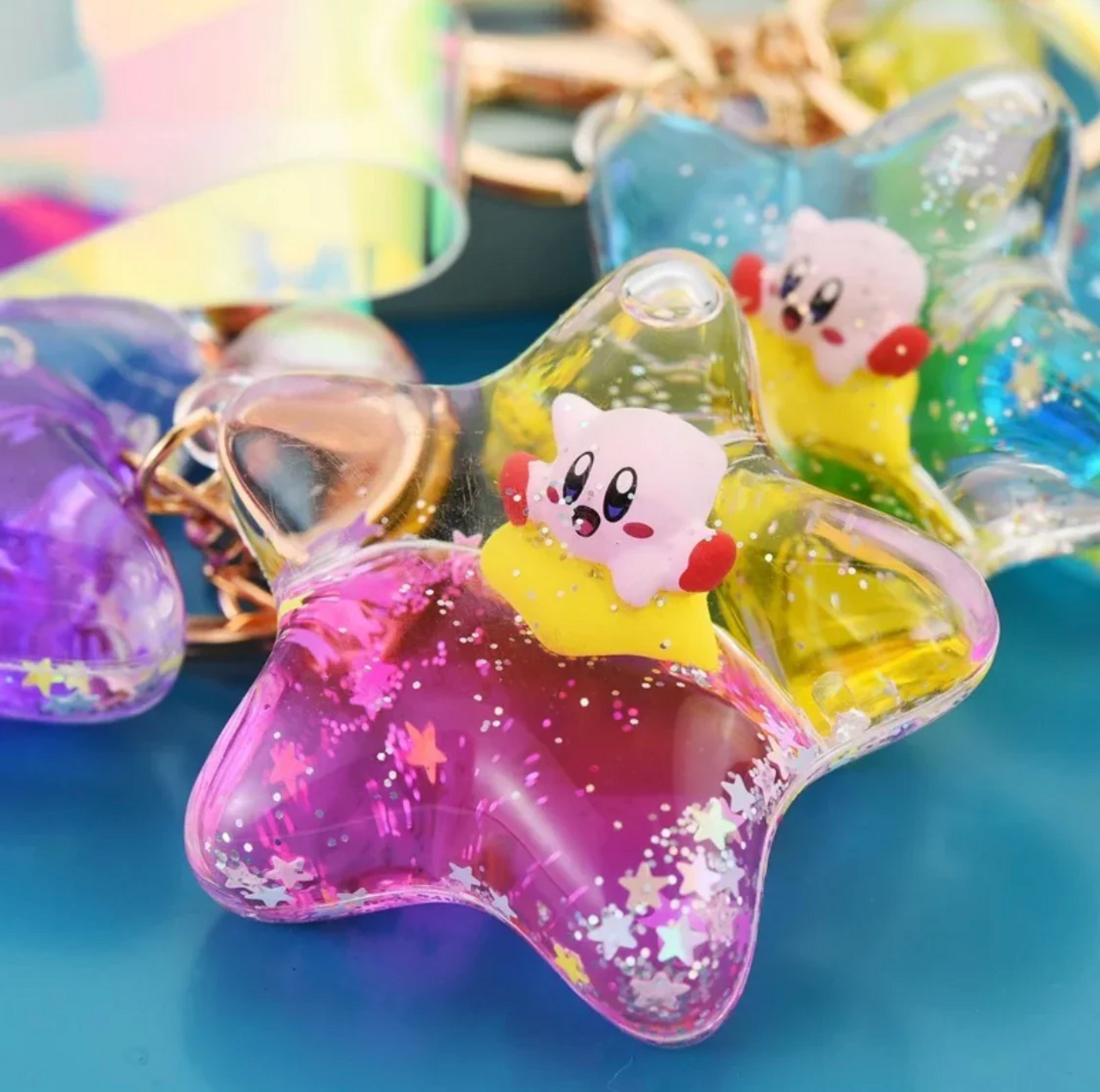 Kirby 30th Anniversary Tsunameez Water Keychain