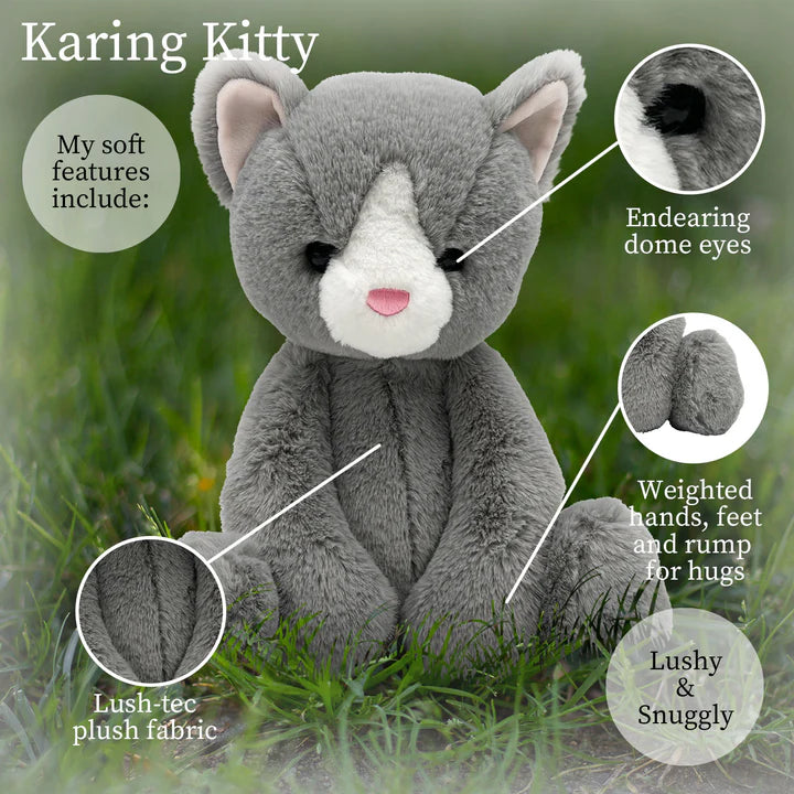 Karing Kitten - Grey Lushee 16"