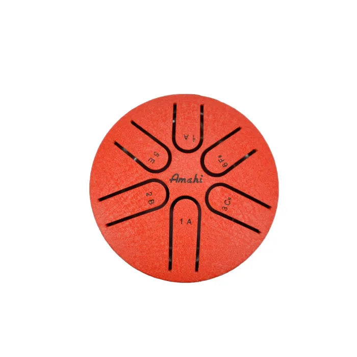 Amahi Steel Tongue Drum 3" Red
