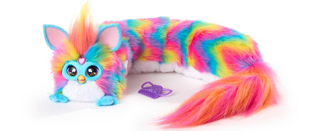 Furby DJ Interactive Plush Toy, Rainbow