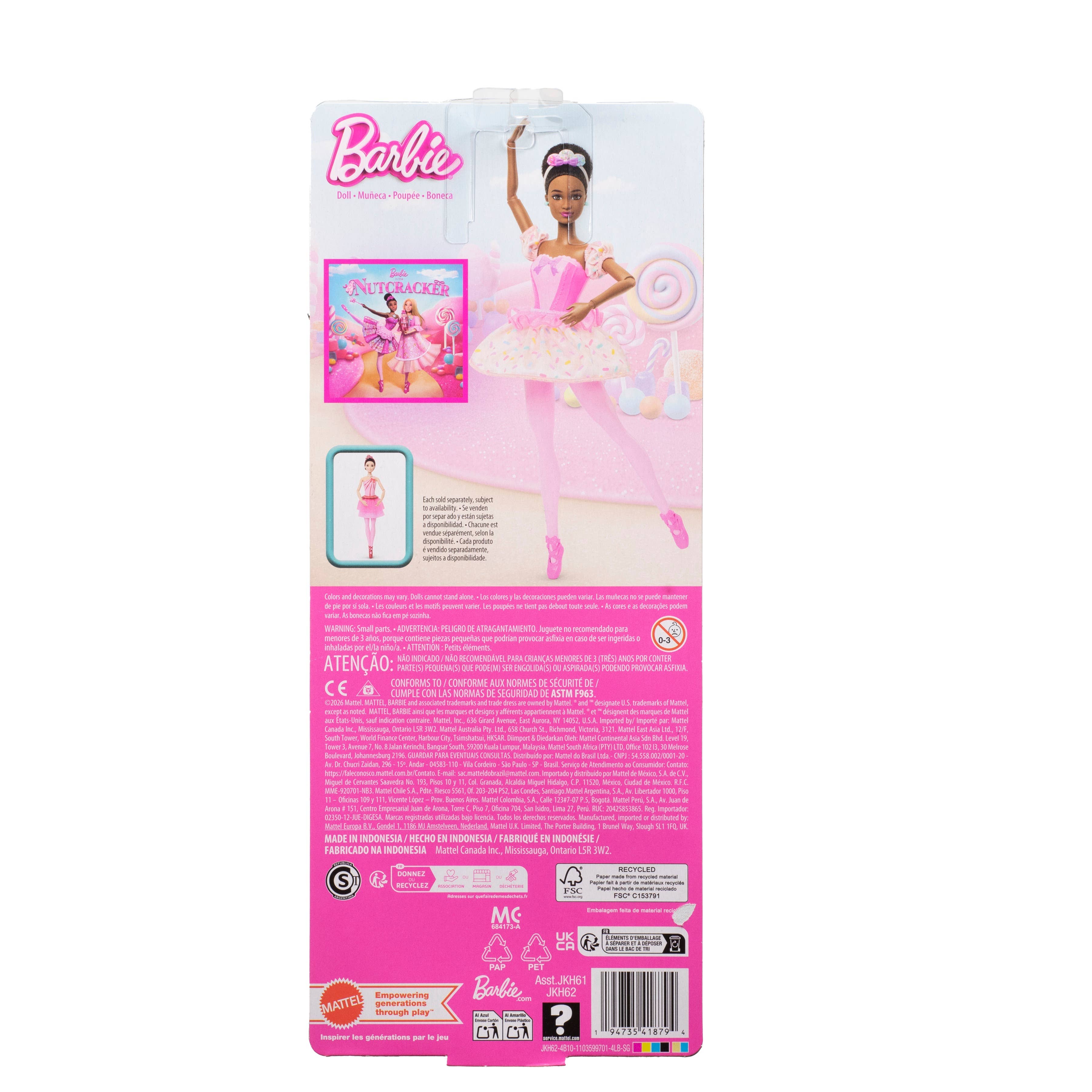 Barbie in the Nutcracker Land of Sweets Ballerina Nikki Doll