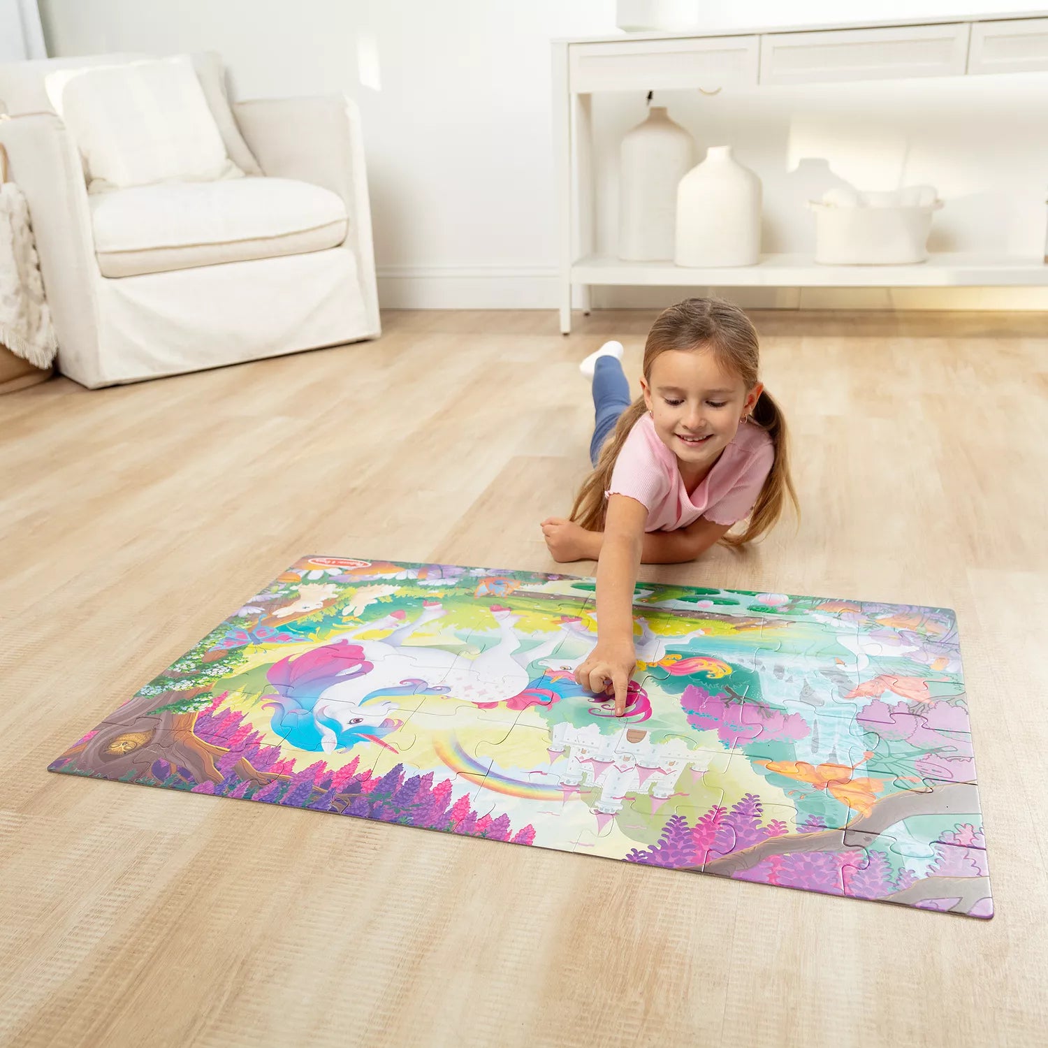Glow in Dark Unicorn Floor Puzzle