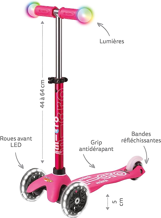 Micro Mini Deluxe Magic Scooter - Pink