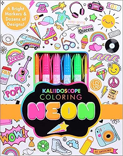 Kaleidoscope Coloring: Neon