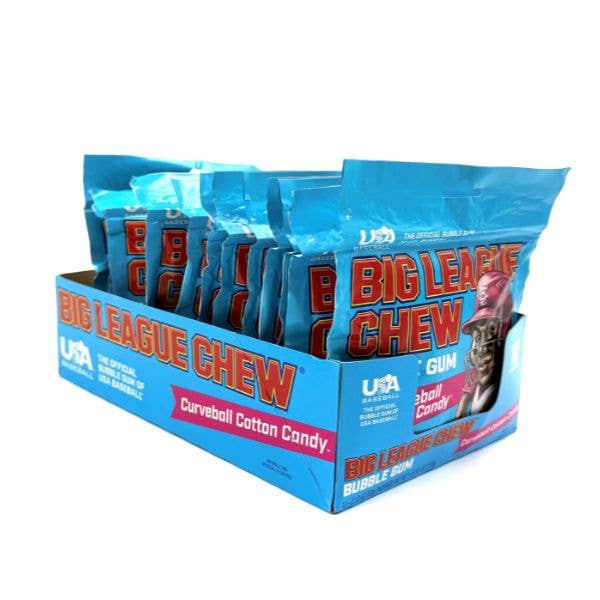 Big League Chew Curve Ball Cotton Candy Gum,