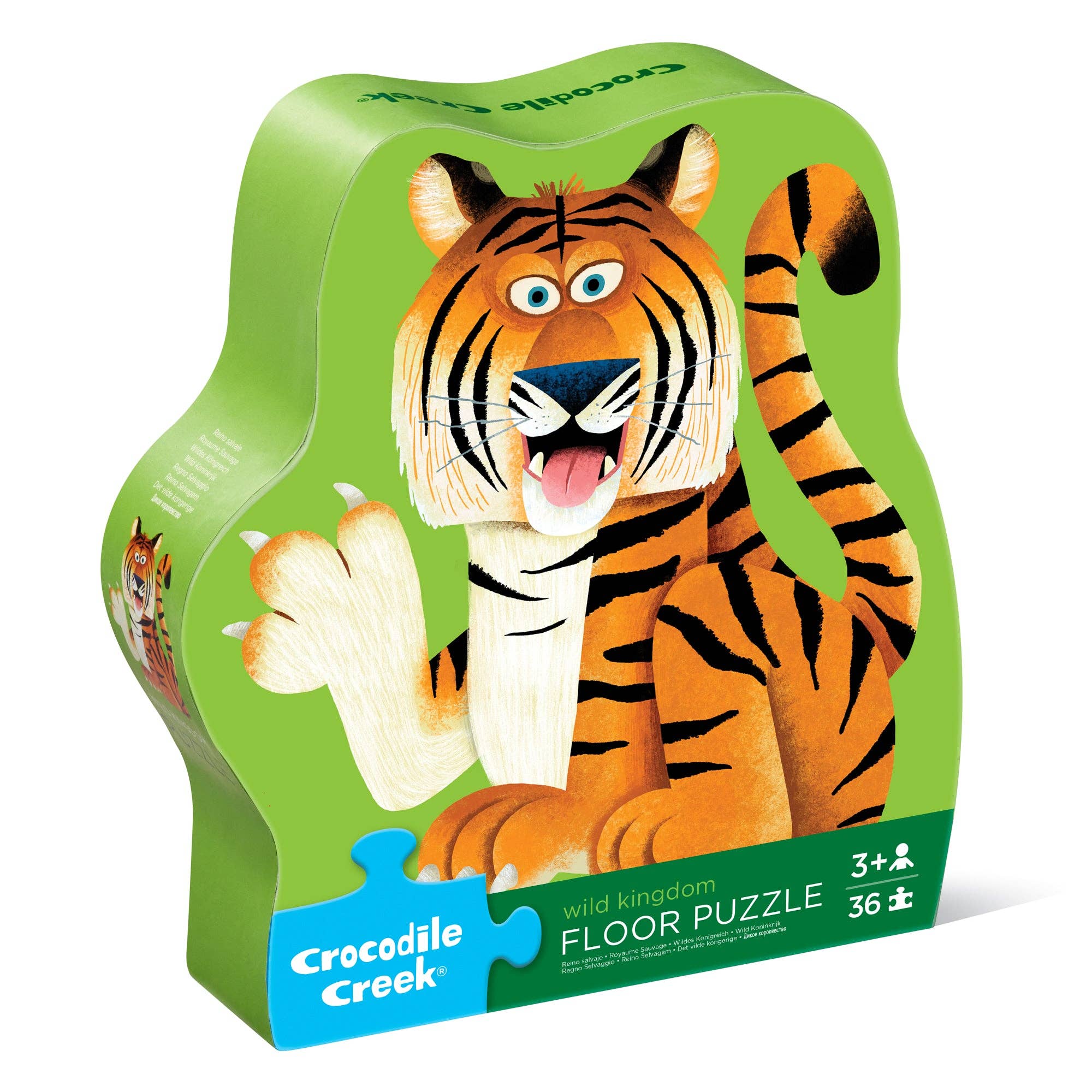 36-Piece Shaped Box Puzzle - Wild Animals