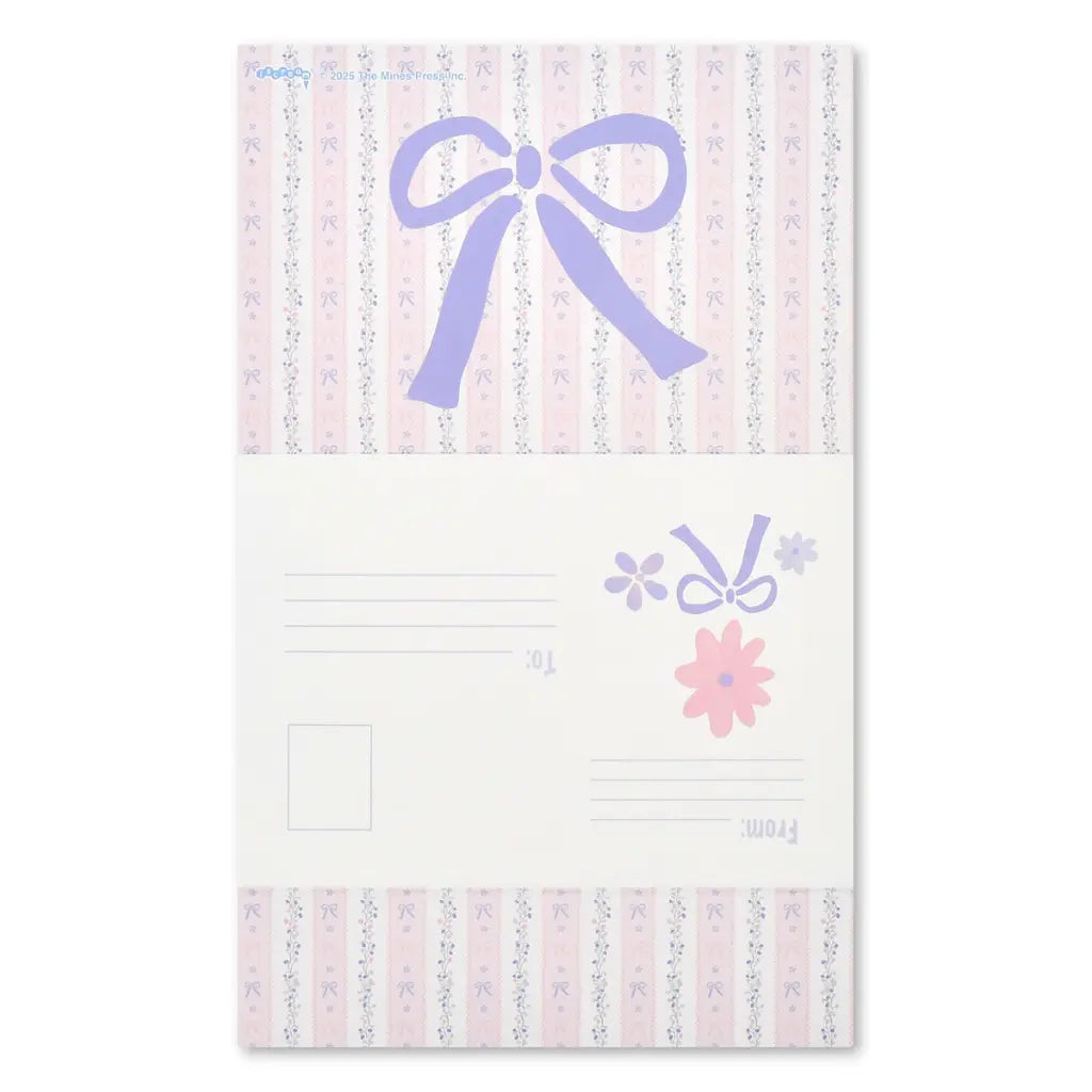 Floral Stripe Foldover Cards