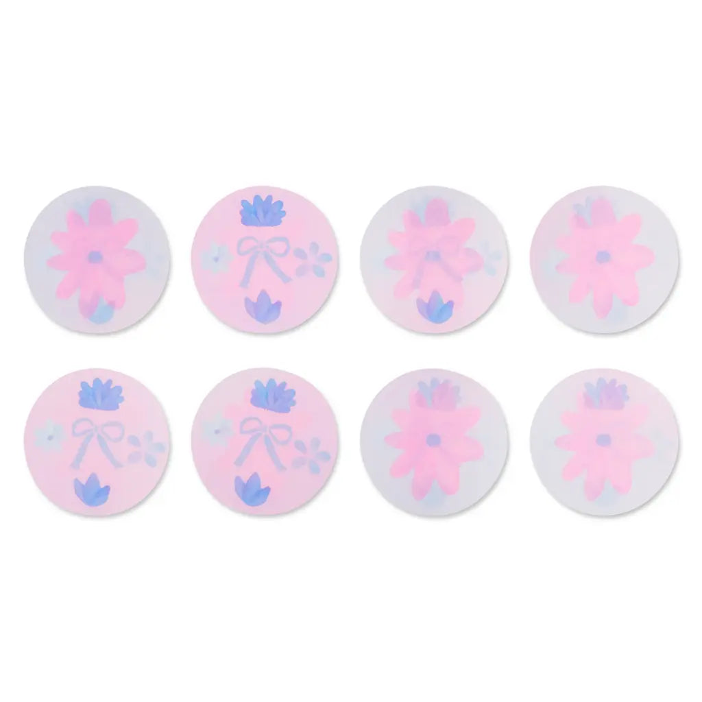 Floral Stripe Foldover Cards