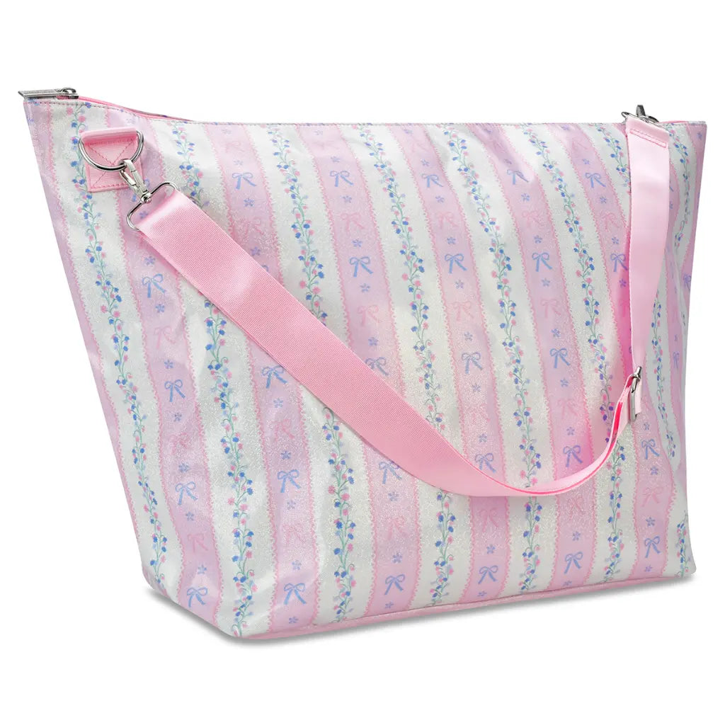 Floral Stripes Weekender Bag