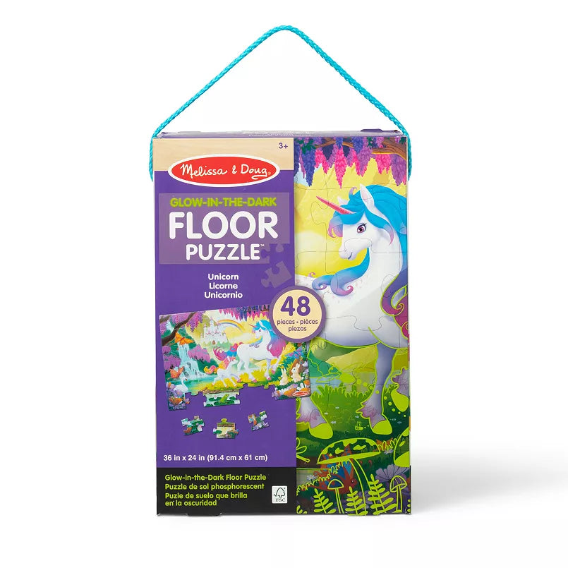 Glow in Dark Unicorn Floor Puzzle