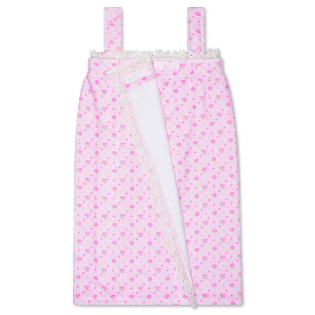 Pretty Pink Toile Spa Wrap