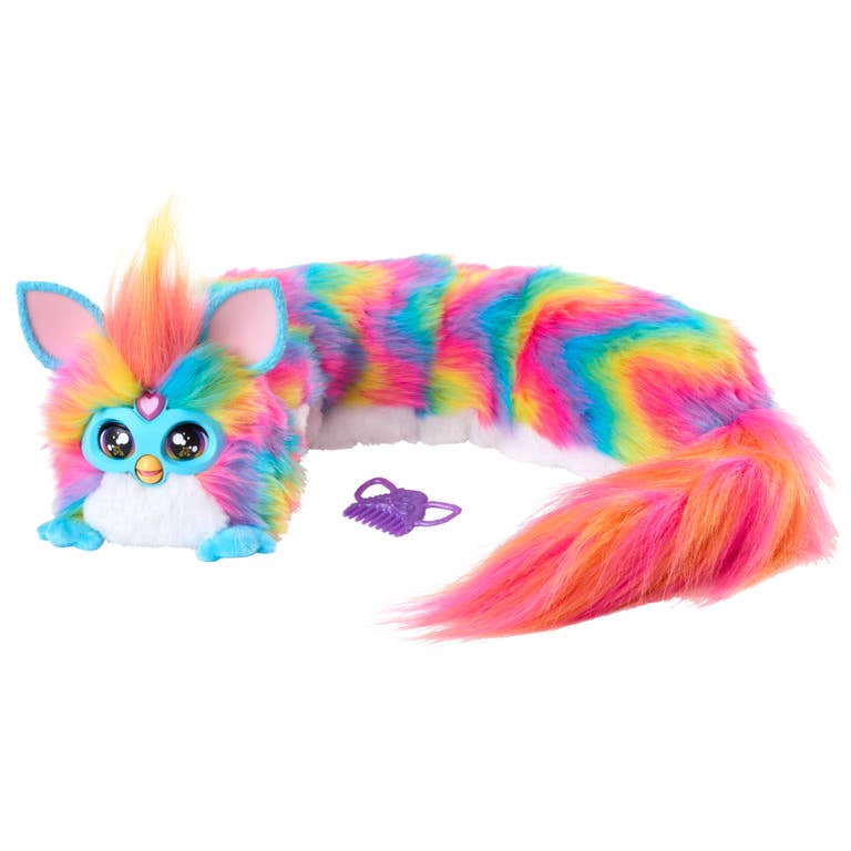 Furby DJ Interactive Plush Toy, Rainbow
