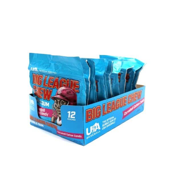 Big League Chew Curve Ball Cotton Candy Gum,