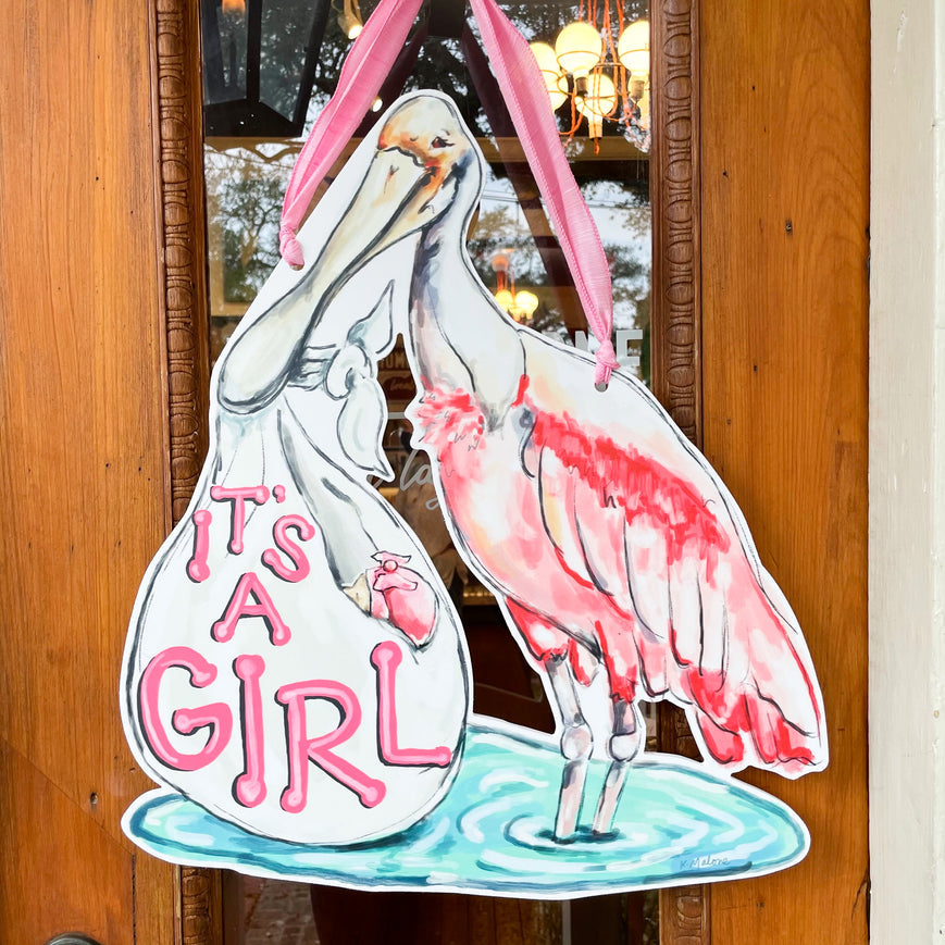 It's a Girl Door Hanger