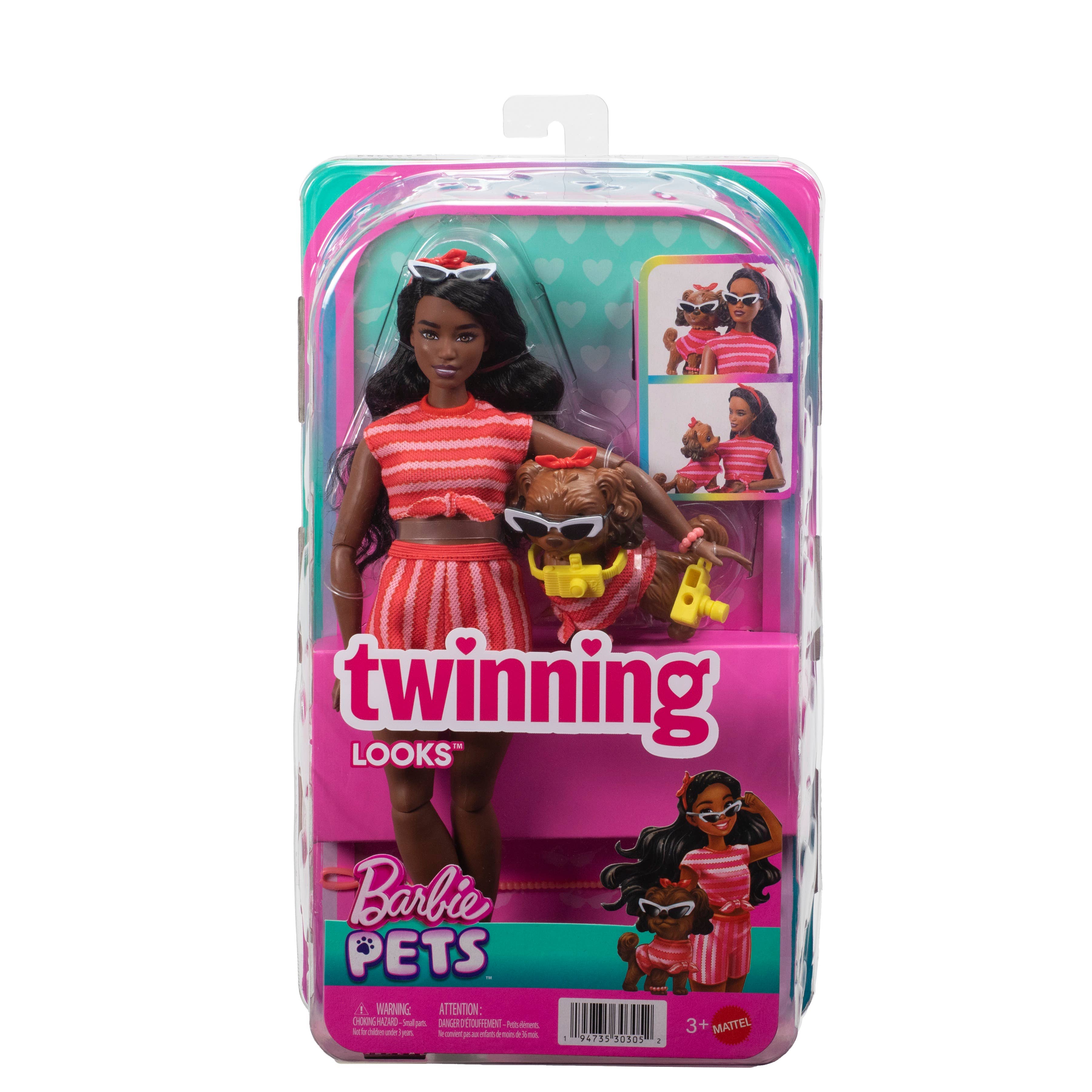 Barbie Twinning Looks Stripes Doll and Accessories