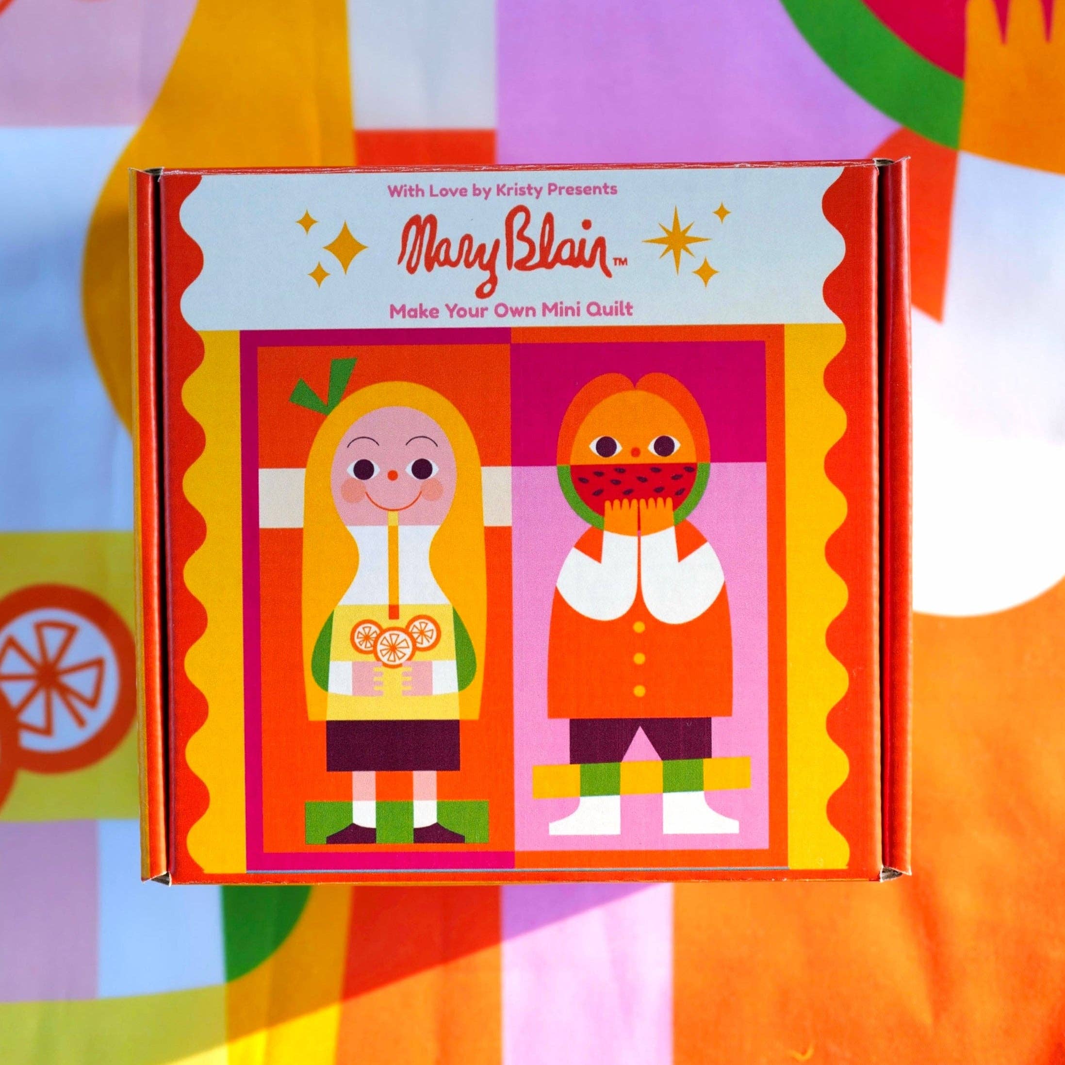 Mary Blair™ Lemonade Girl and Watermelon Boy Mini Quilt Kit