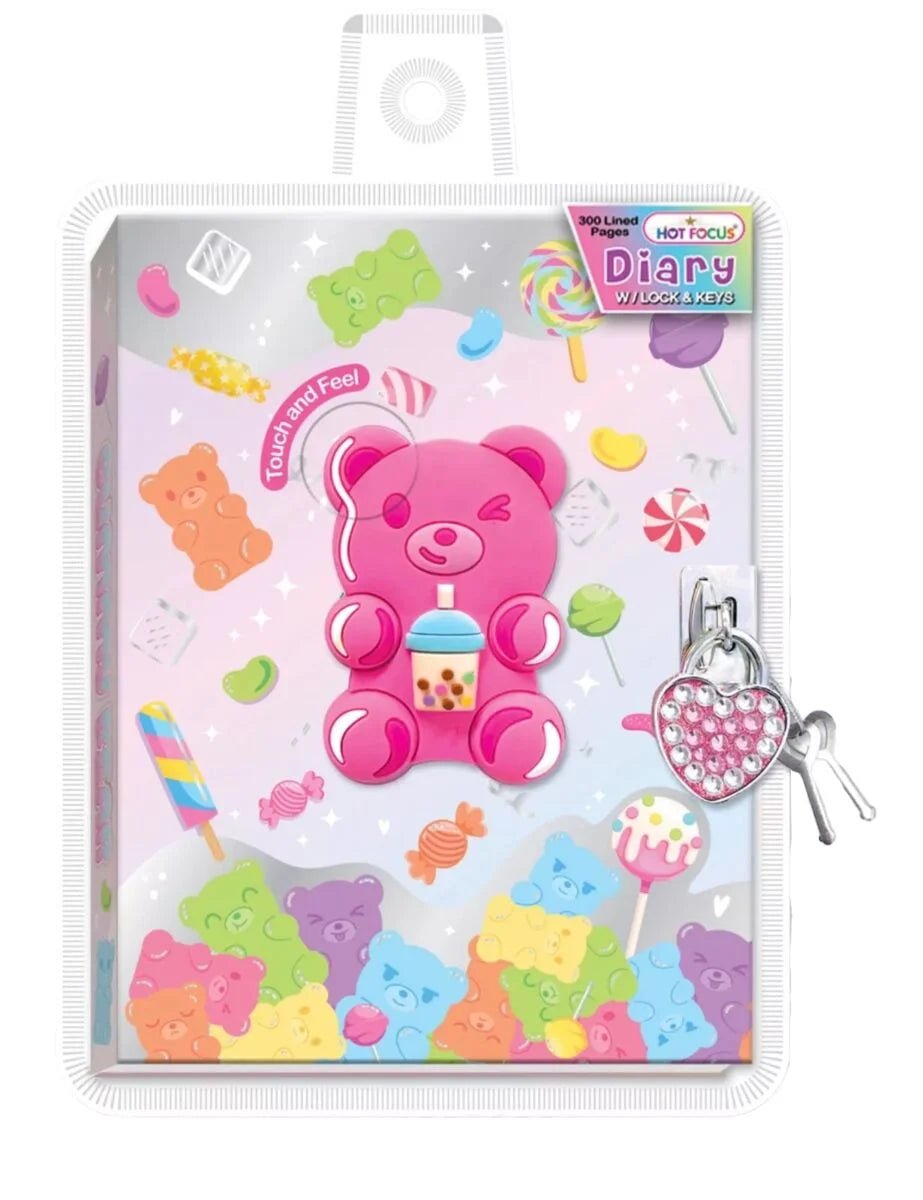 Diary with Lock and Keys Gummy Bear